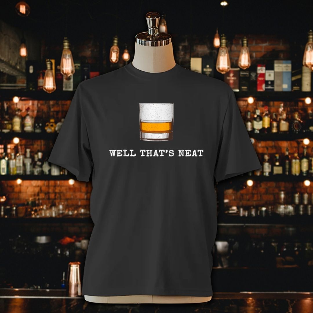 Well That's Neat Funny Whiskey Unisex Jersey Tee