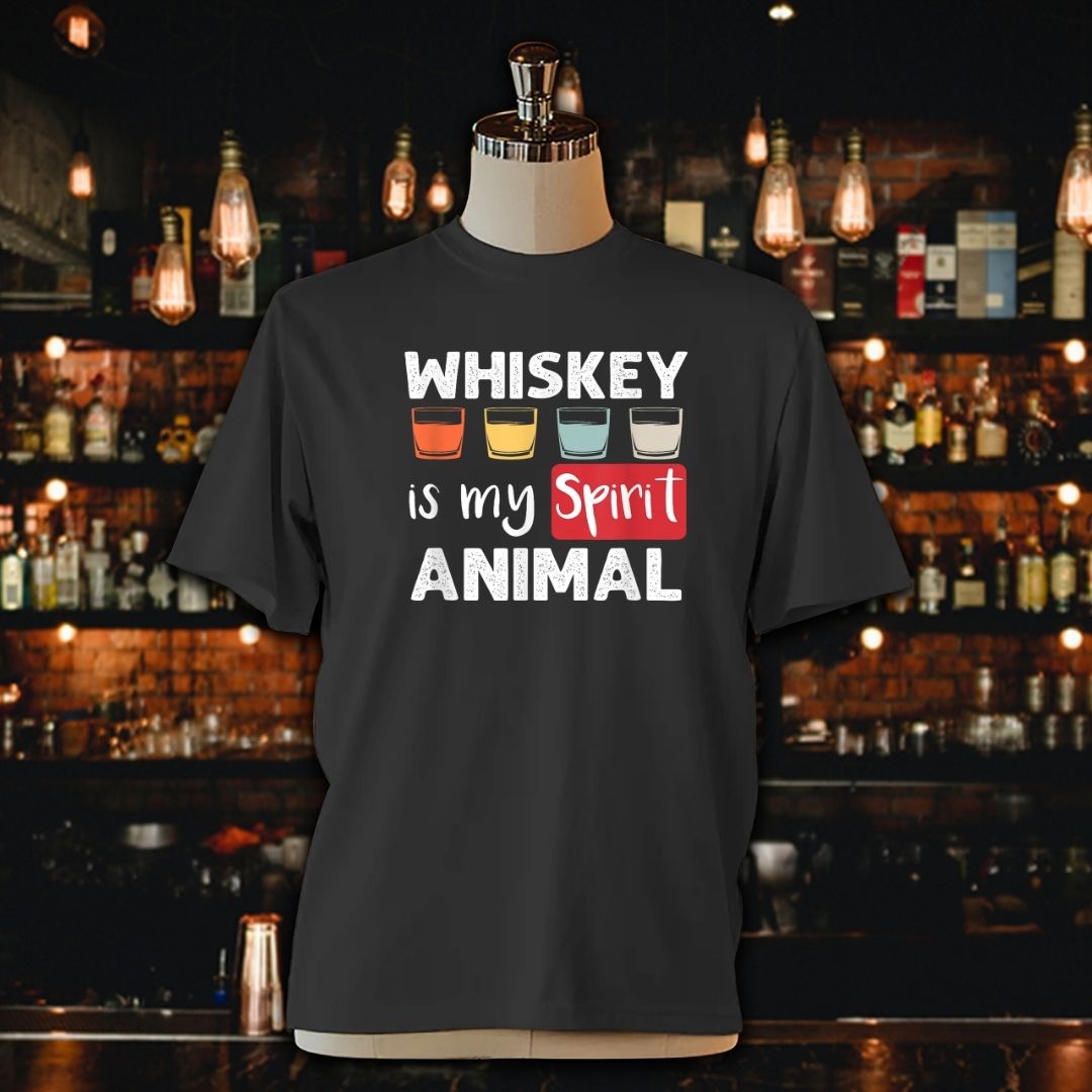 Whiskey Is My Spirit Animal Unisex Jersey Tee