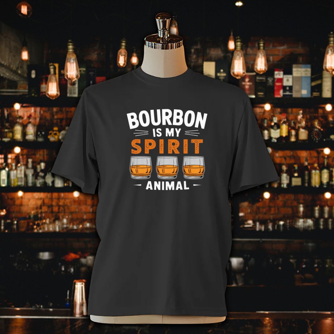 Bourbon Is My Spirit Animal Unisex Jersey Tee