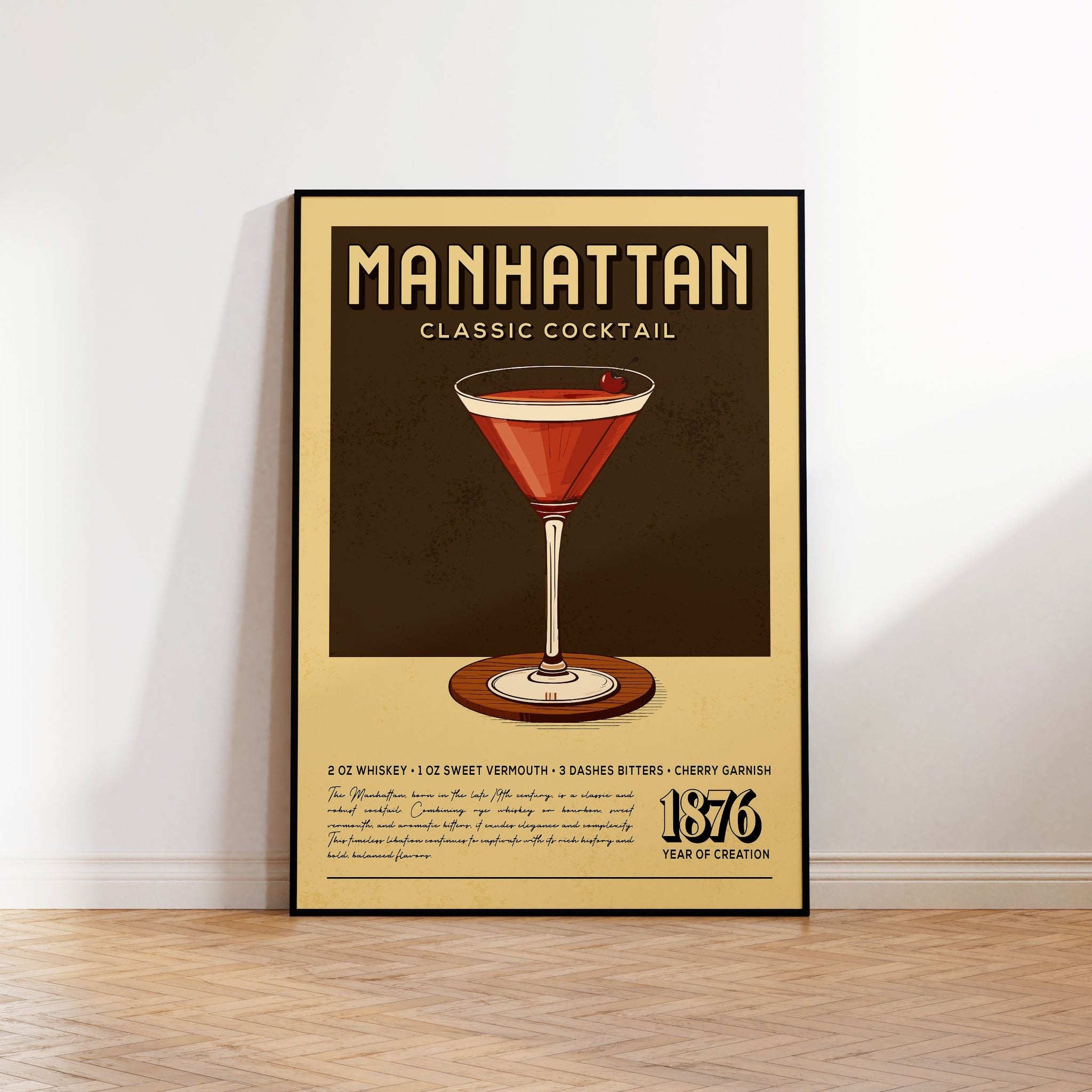 Manhattan - Classic Cocktail Poster