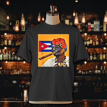 Afro Cuban women with cigar Unisex Jersey Tee