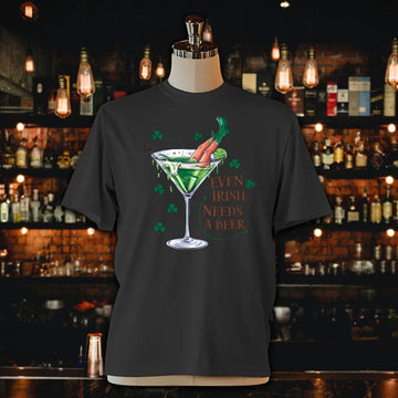 Even Irish Needs A Beer Unisex Jersey Tee