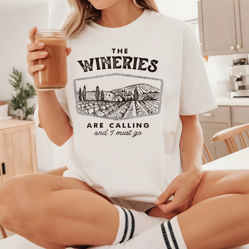 The Wineries Are Calling And I Must Go Unisex Jersey Tee