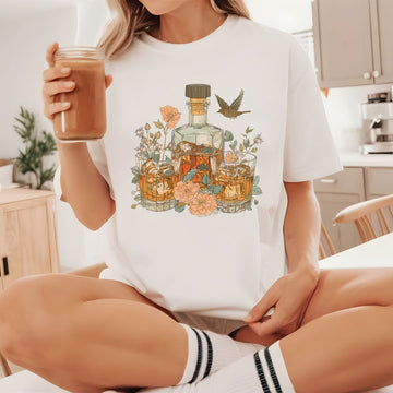 Whiskey and Birds Unisex Jersey Tee