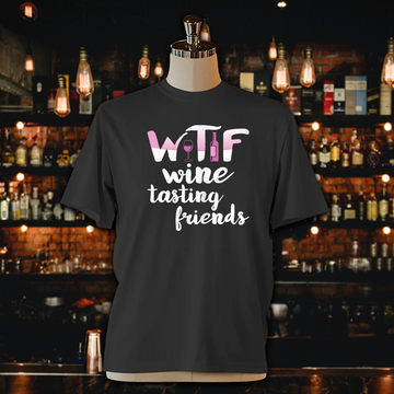 WTF Wine Tasting Friends Unisex Jersey Tee