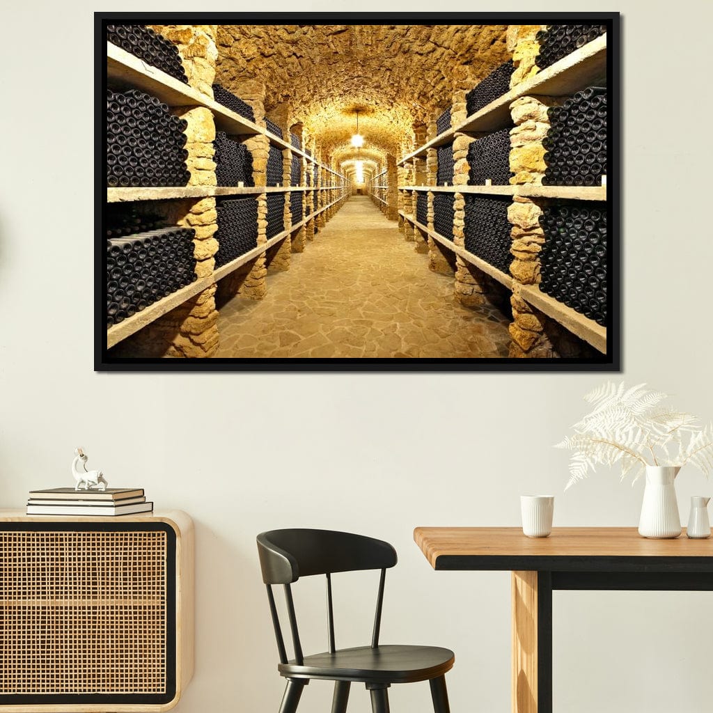 Wall of Wine Bottles