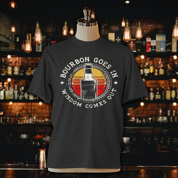 Funny Whiskey Bourbon Drinking Unisex Jersey Tee