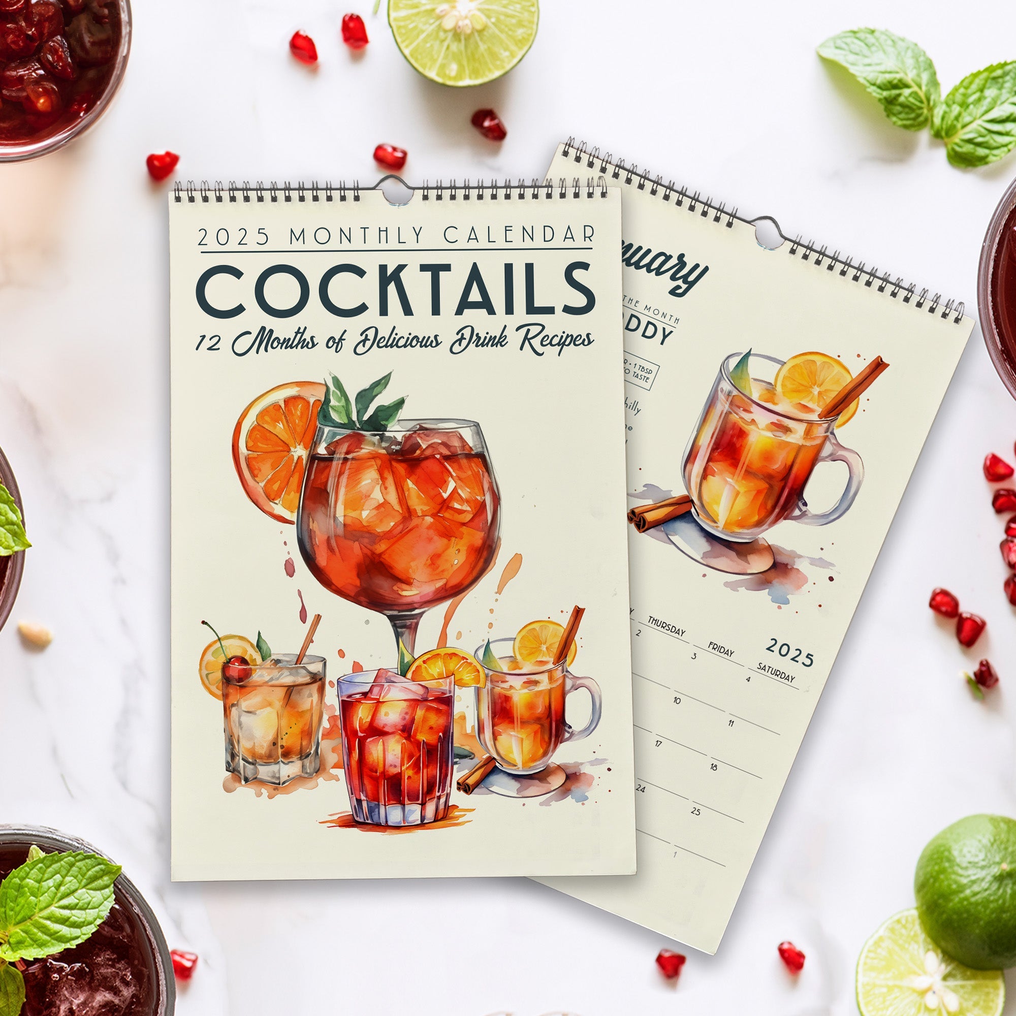 2025 Classic Cocktail Recipe Calendar