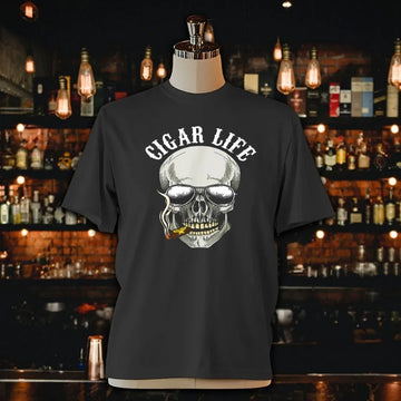 Awesome Skull Cigar Life