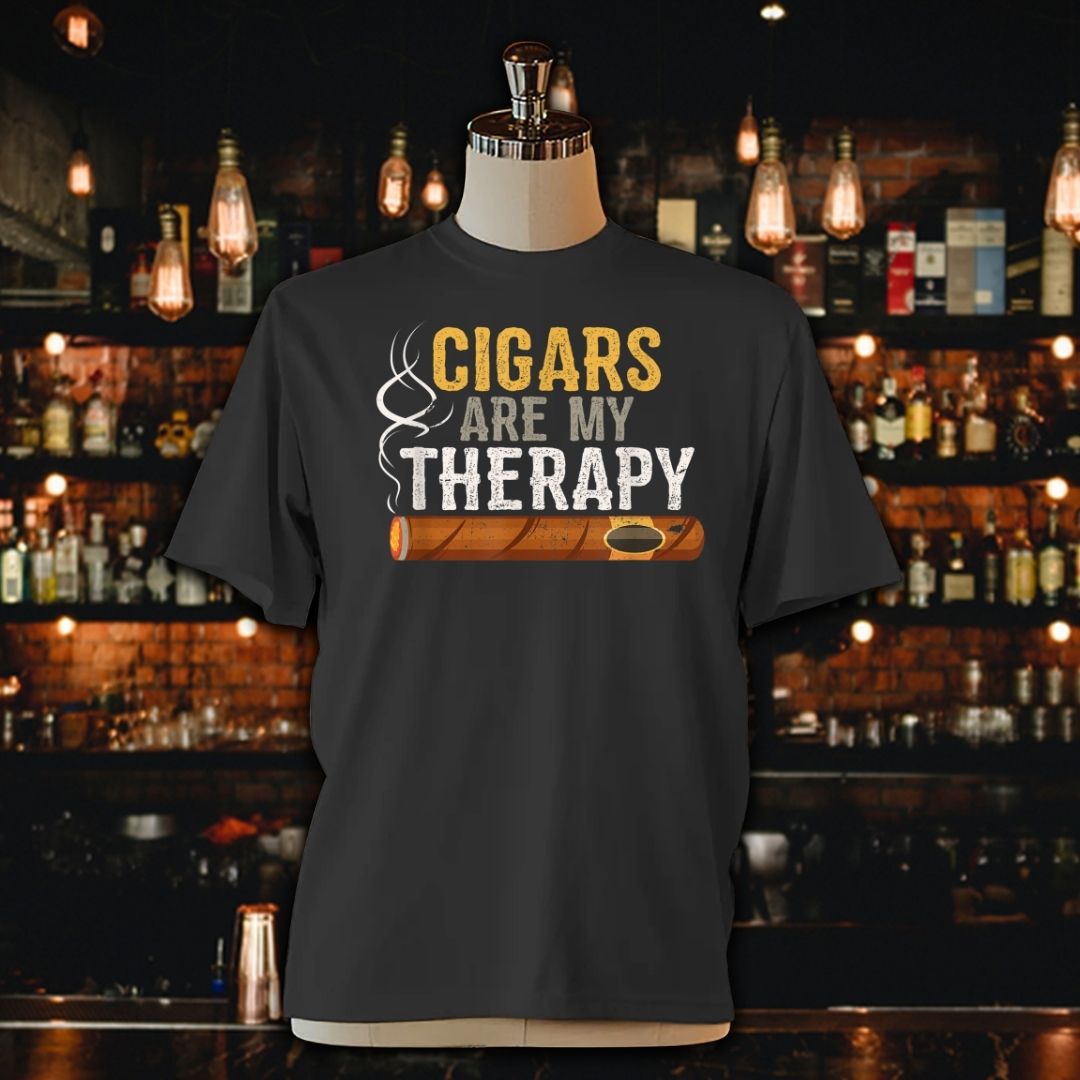 Cigars are my Therapy Unisex Jersey Tee