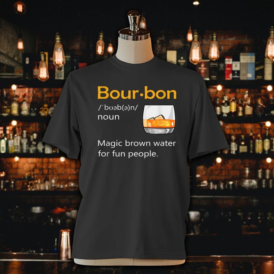 Bourbon Definition Magic Brown Water Unisex Jersey Tee