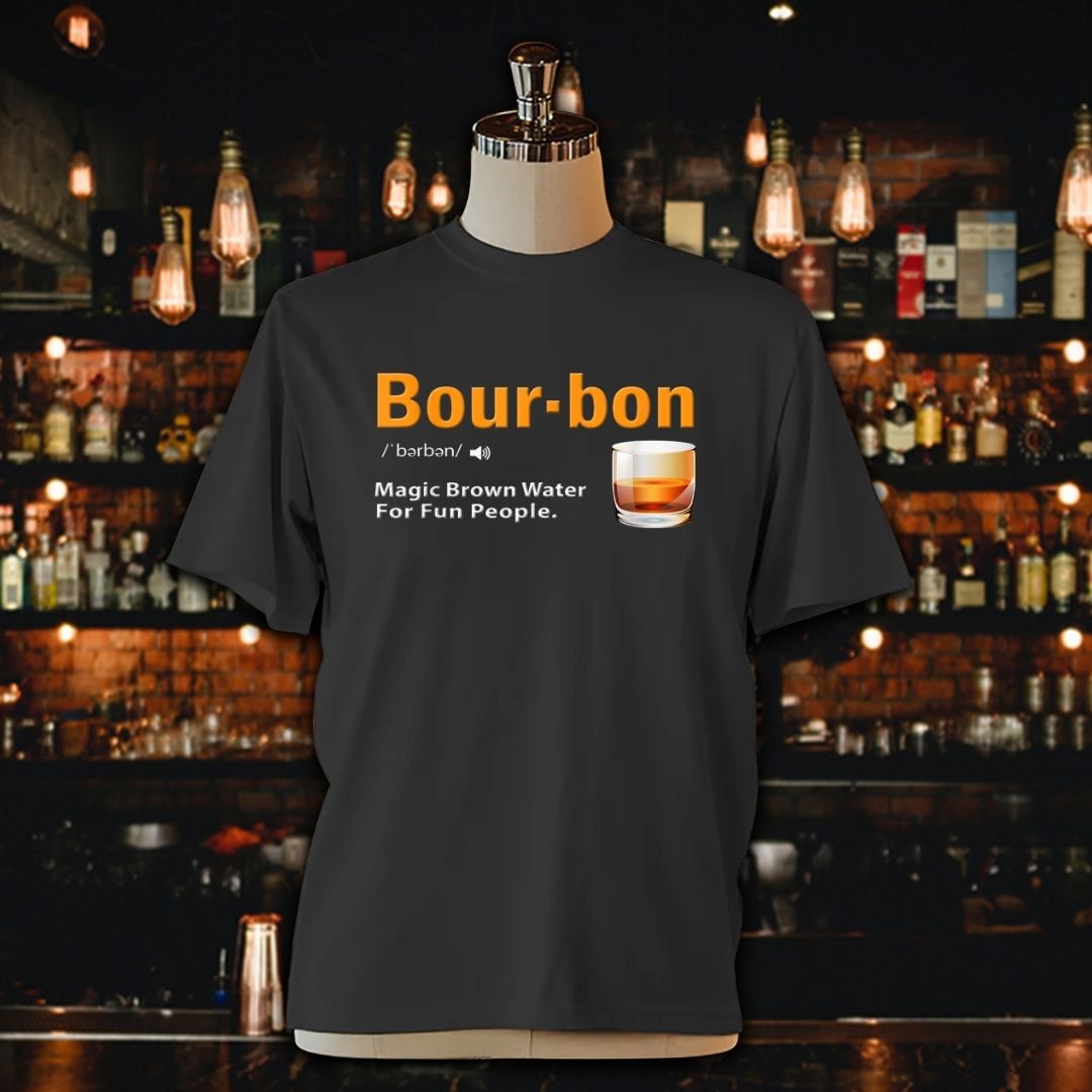 Whiskey Bourbon Definition Magic Brown Water Unisex Jersey Tee