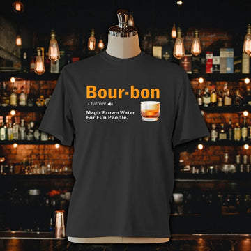 Whiskey Bourbon Definition Magic Brown Water Unisex Jersey Tee