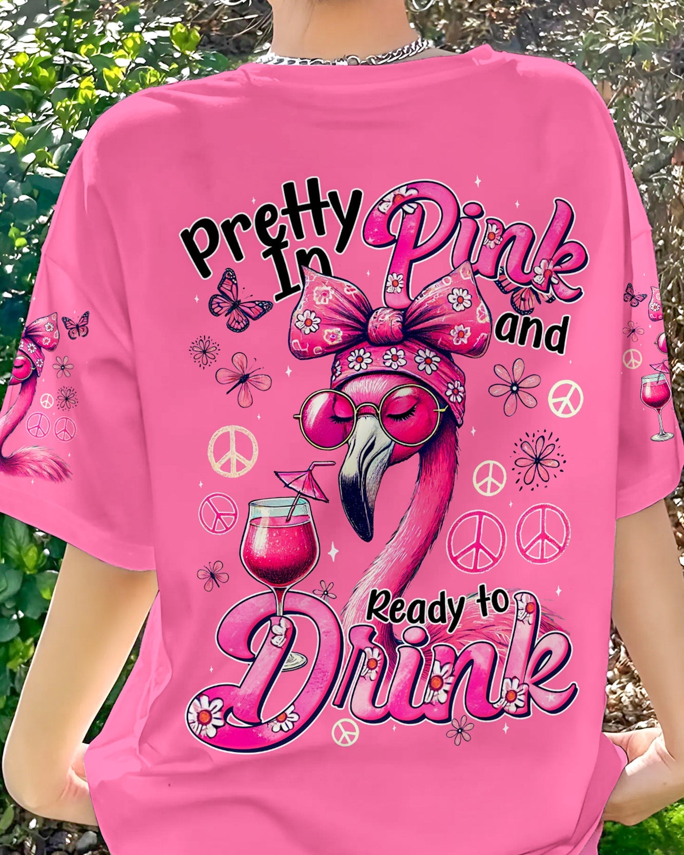 PRETTY IN PINK FLAMINGO ALL OVER PRINT - TYQY2506243