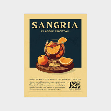 Sangria - Classic Cocktail Poster