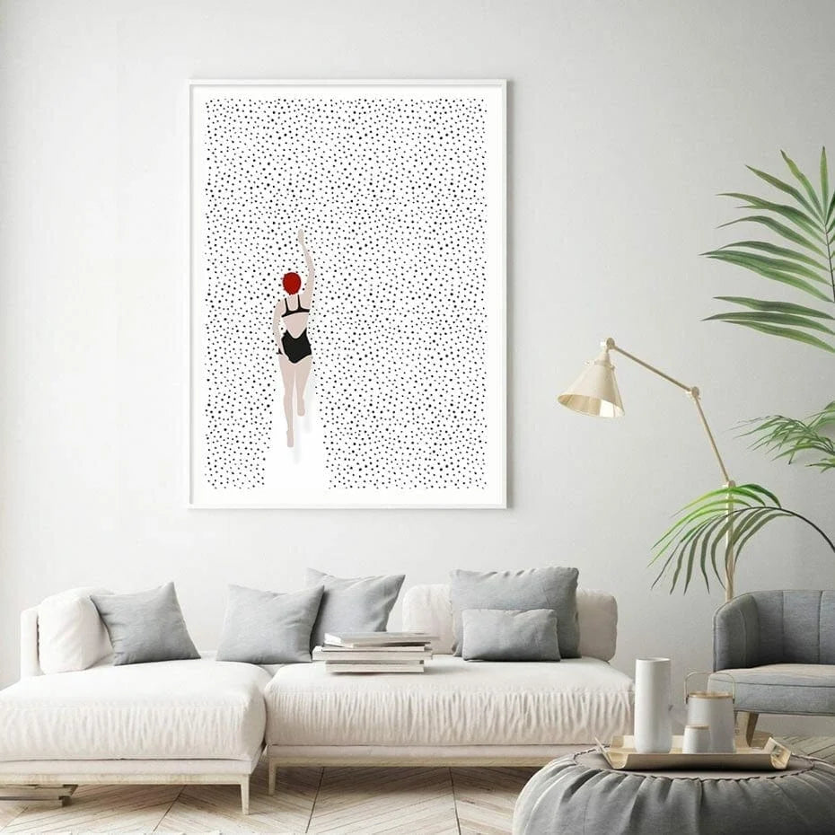 Swimming In Wine Canvas Art