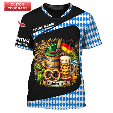 Oktoberfest Custom T-Shirts Oktoberfest 3D Shirt Gift For Beer Lovers