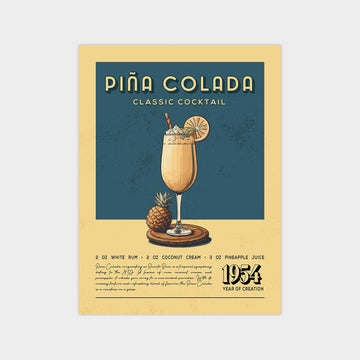 Pina Colada - Classic Cocktail Poster