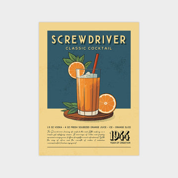 Screwdriver - Classic Cocktail Poster