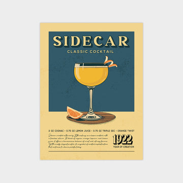 Sidecar - Classic Cocktail Poster