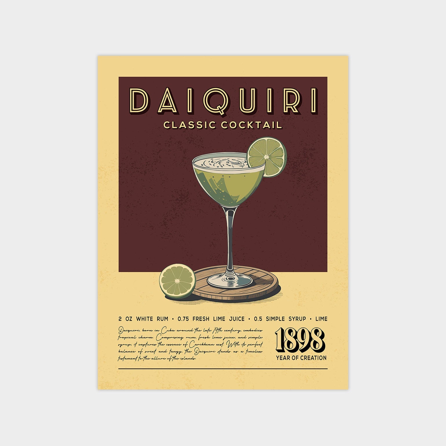 Daiquiri - Classic Cocktail Poster