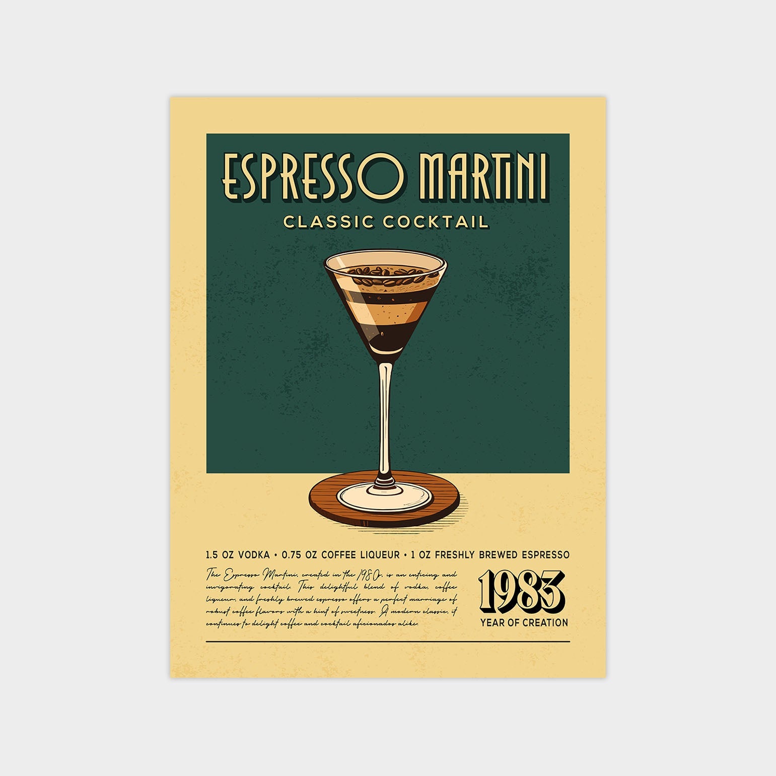 Espresso Martini - Classic Cocktail Poster