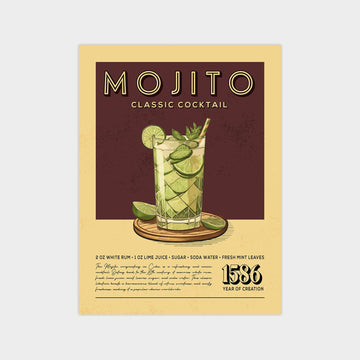 Mojito - Classic Cocktail Poster