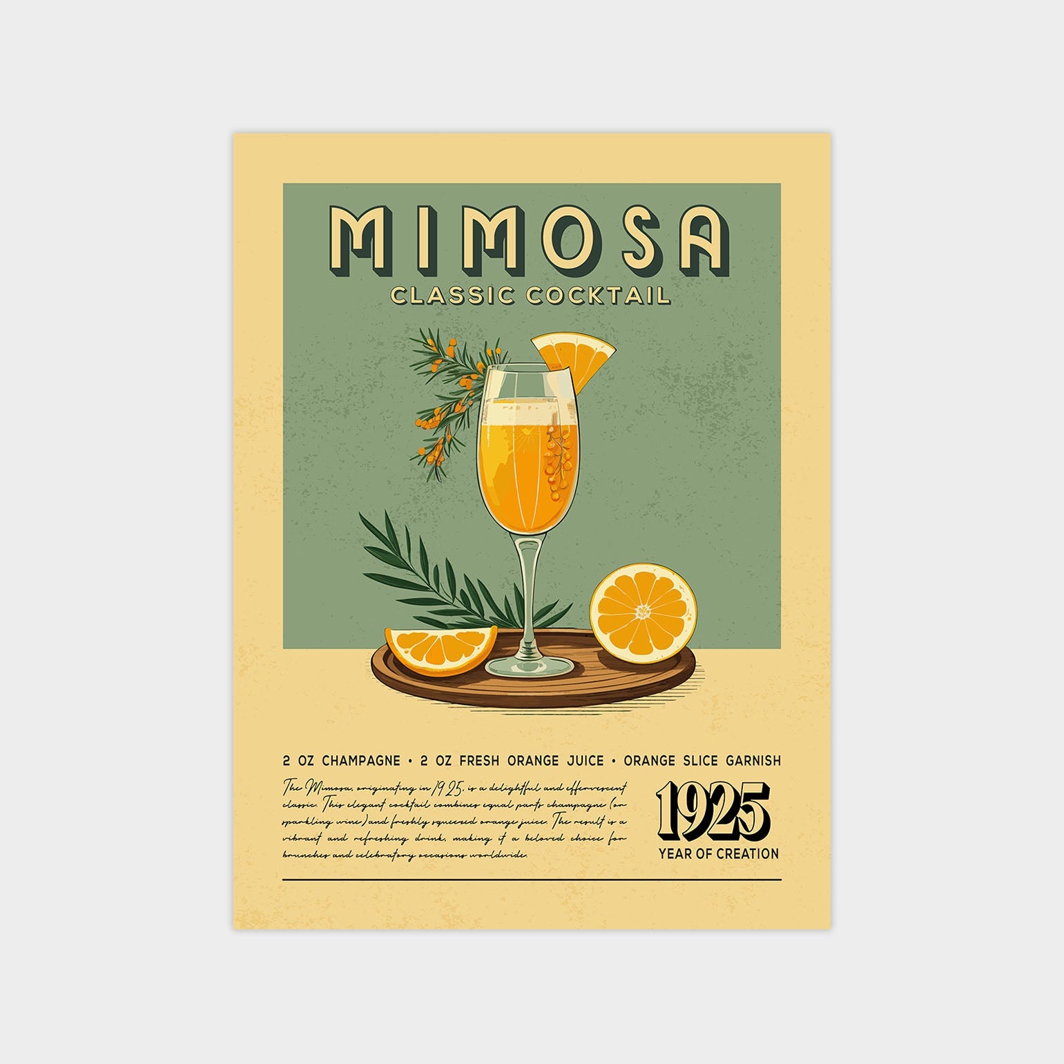 Mimosa - Classic Cocktail Poster