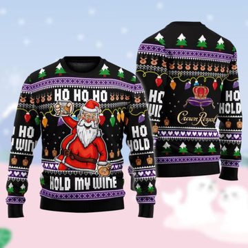 Whiskey Santa Claus Ugly Christmas Sweater