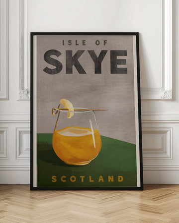 Isle Of Skye Scotland Scotch Cocktail Travel Poster - Stretched Canvas, Poster or Fine Art Print