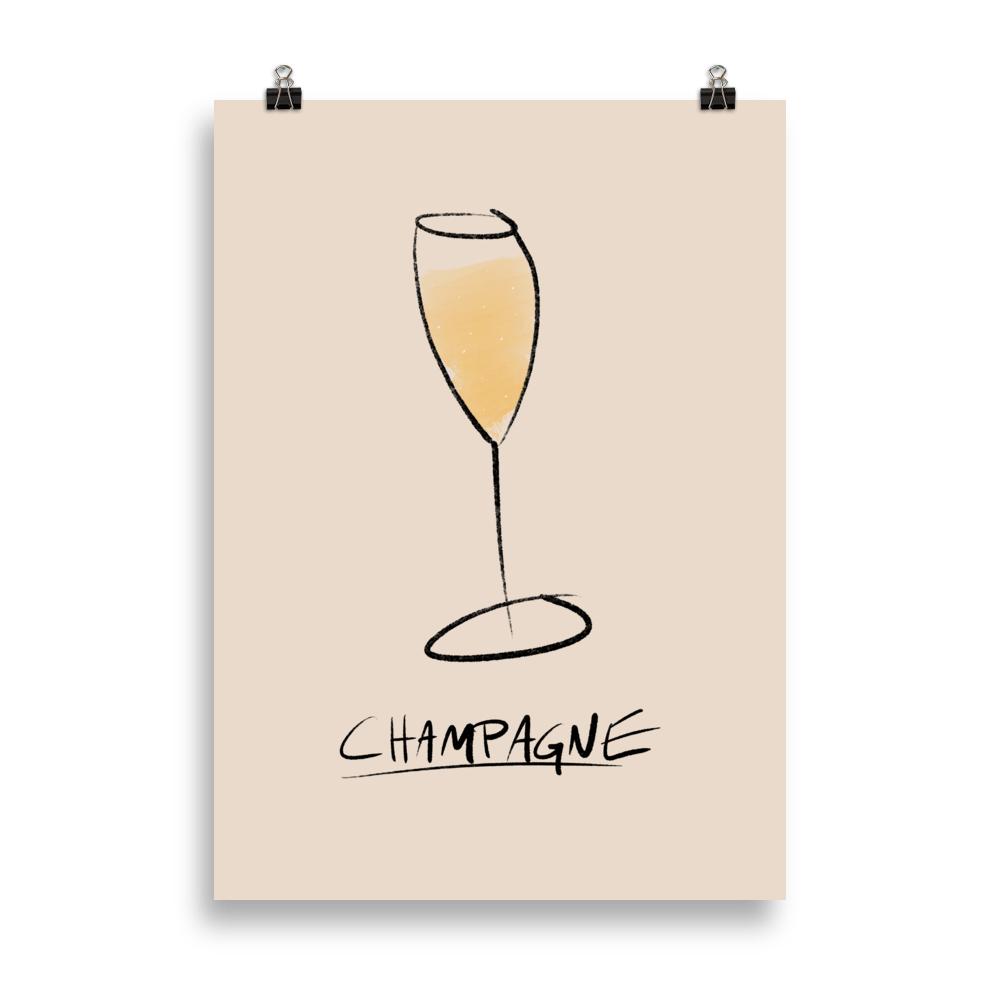 The Painted Champagne Poster